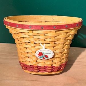 Longaberger 2005 Bonnie Longaberger Geranium Basket